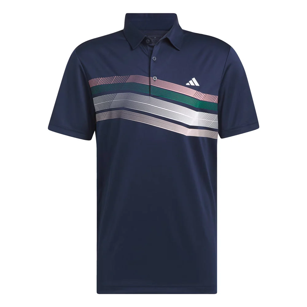 adidas Mens Core Chest Stripe Polo Shirt - Image 3