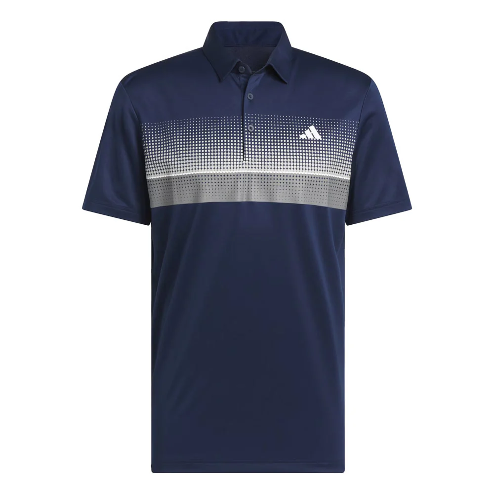 adidas Mens Performance Allover Print Polo Shirt - Image 2