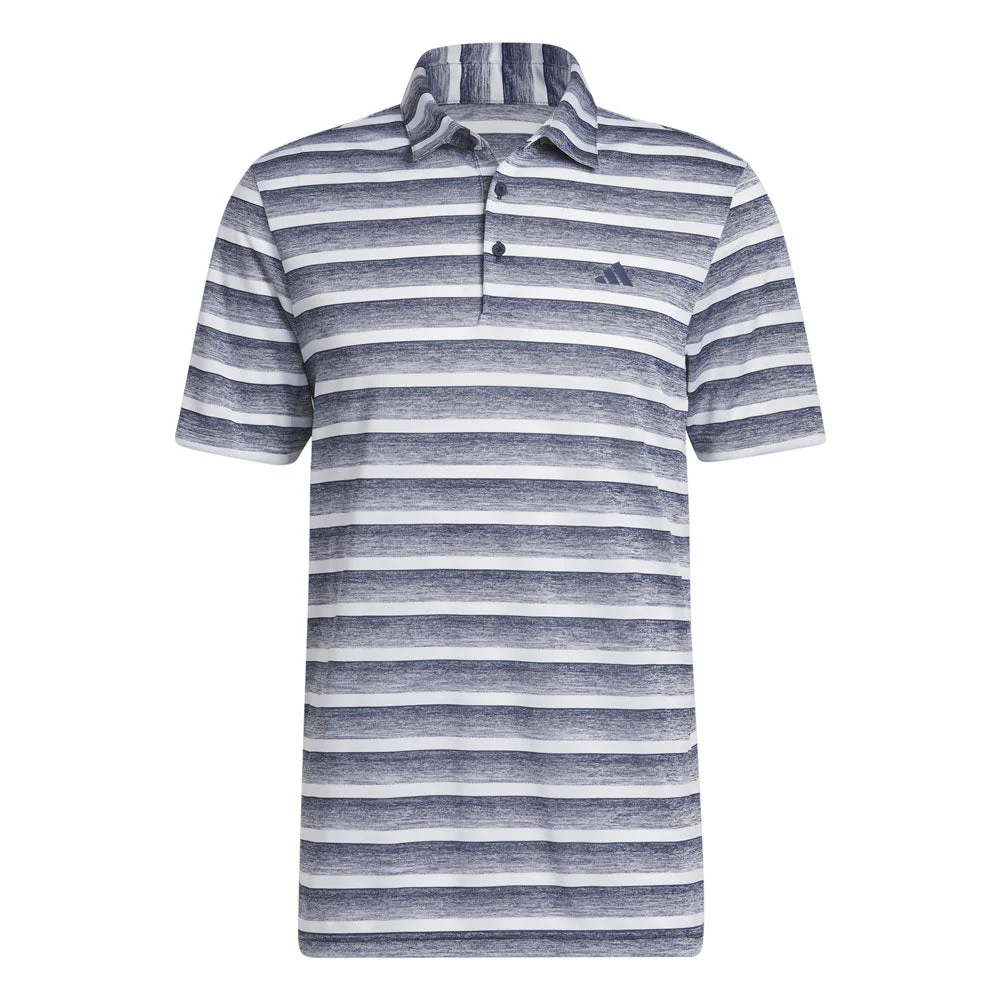 adidas Mens Two Colour Stripe Polo - Image 4
