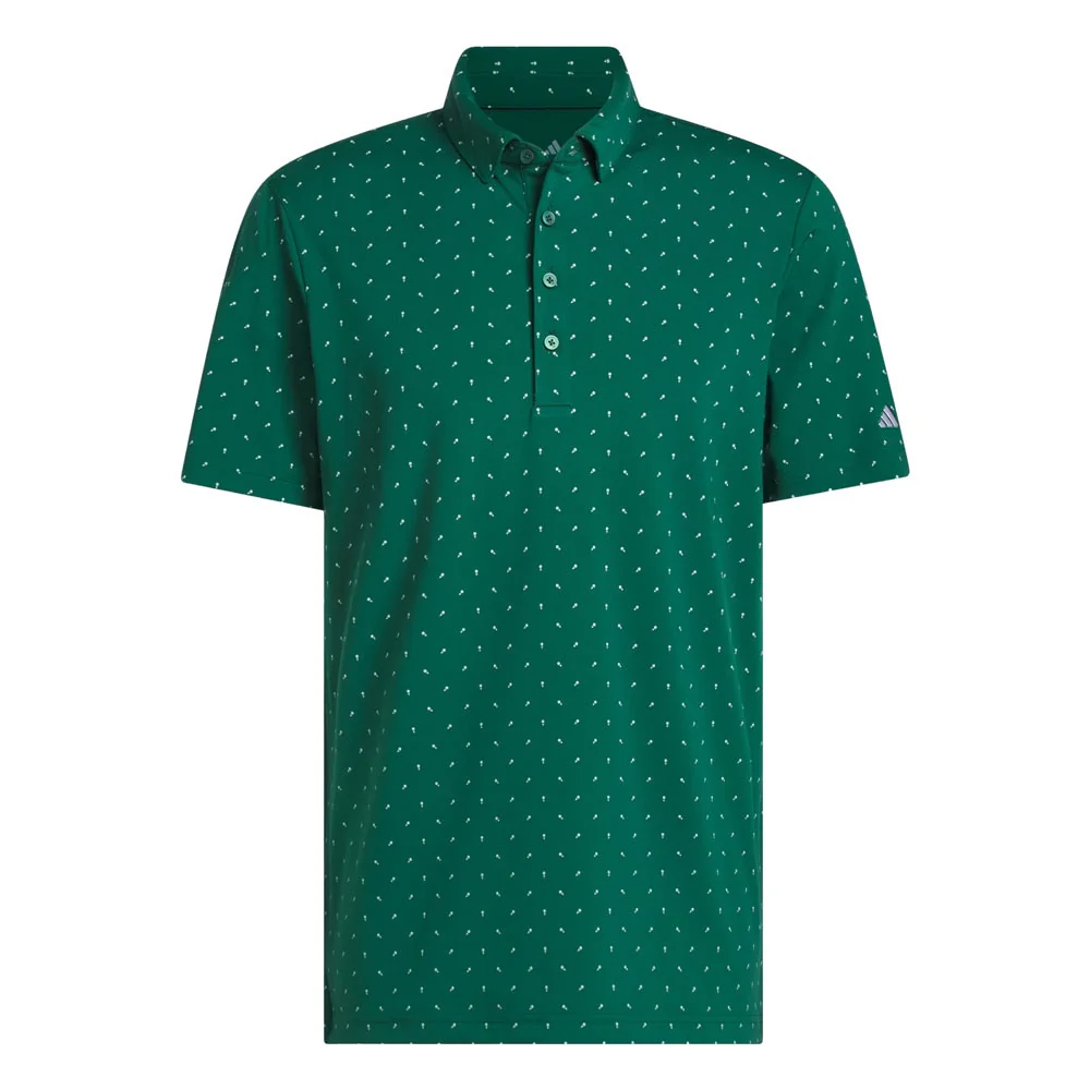 adidas Mens Ultimate365 Micro Print Polo
