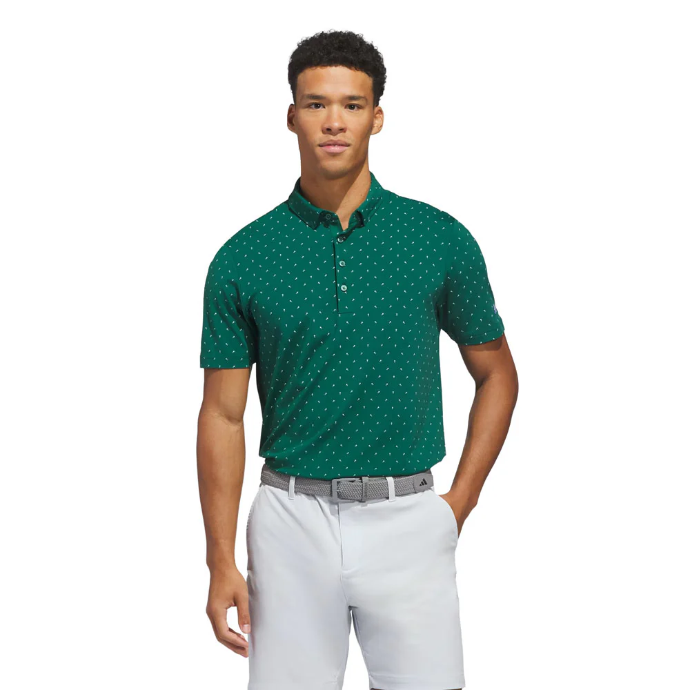 adidas Mens Ultimate365 Micro Print Polo - Image 3