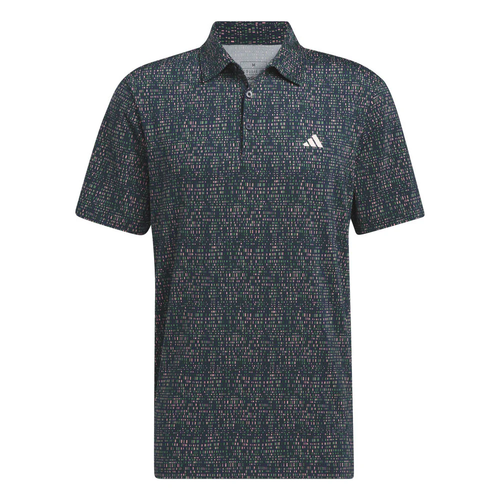 adidas Mens Ultimate365 Power Grid Print Polo Shirt - Image 2