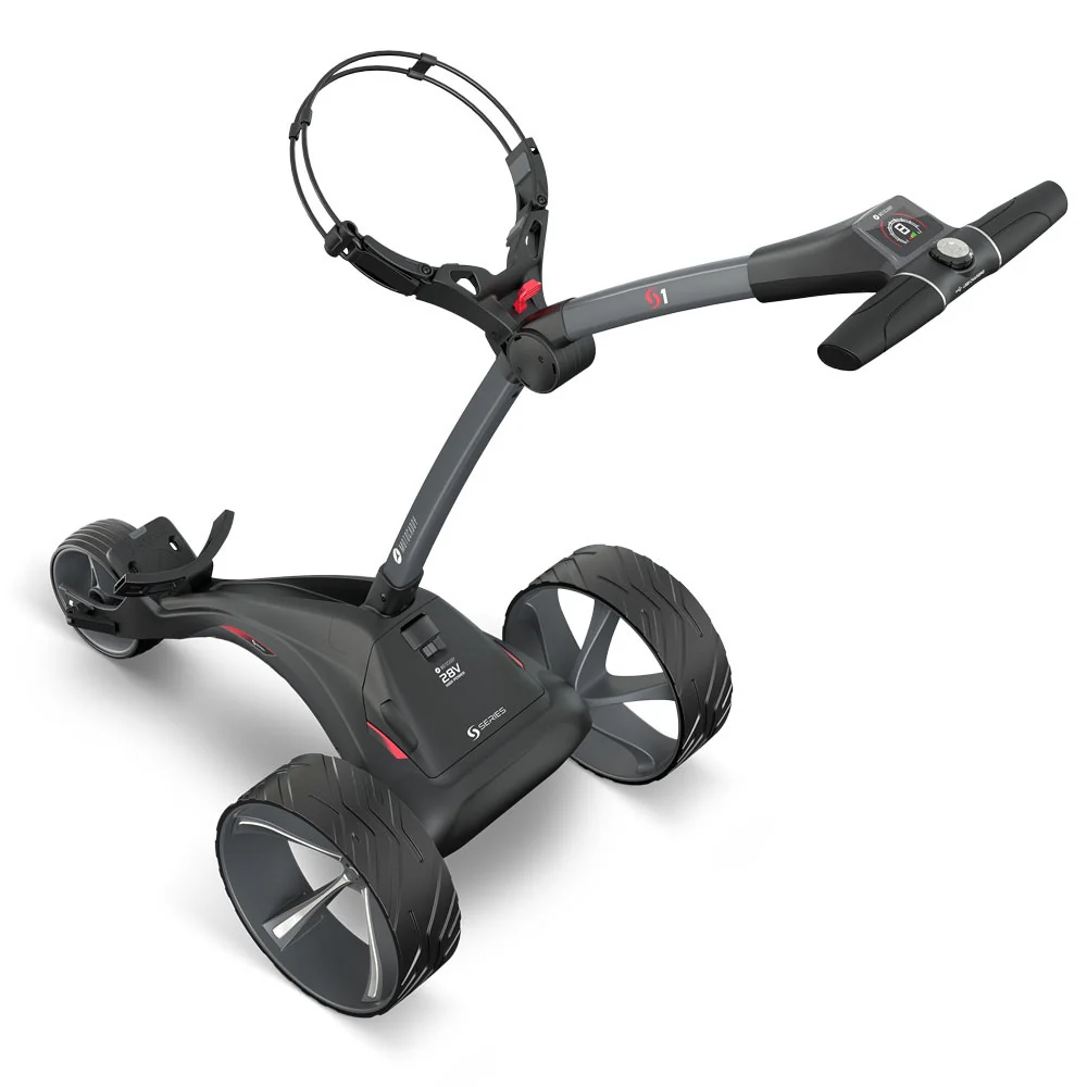 Motocaddy S1 '25 Graphite 28v Electric Trundler w/Ultra Lithium Battery