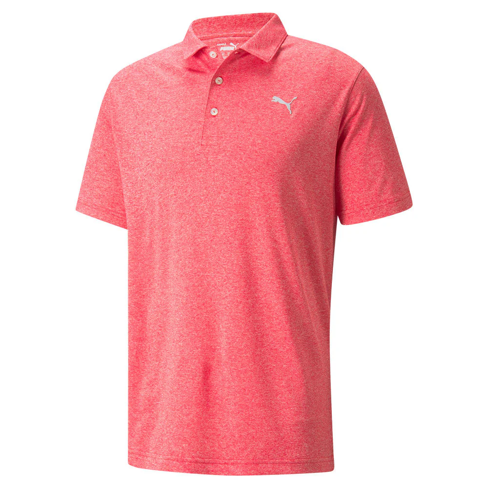 Puma Mens Performance Heather Polo - Image 3