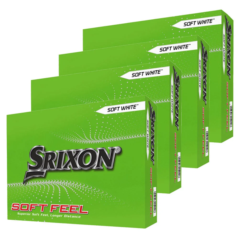 Srixon Soft Feel White Golf Balls V13 - 4 Dozen
