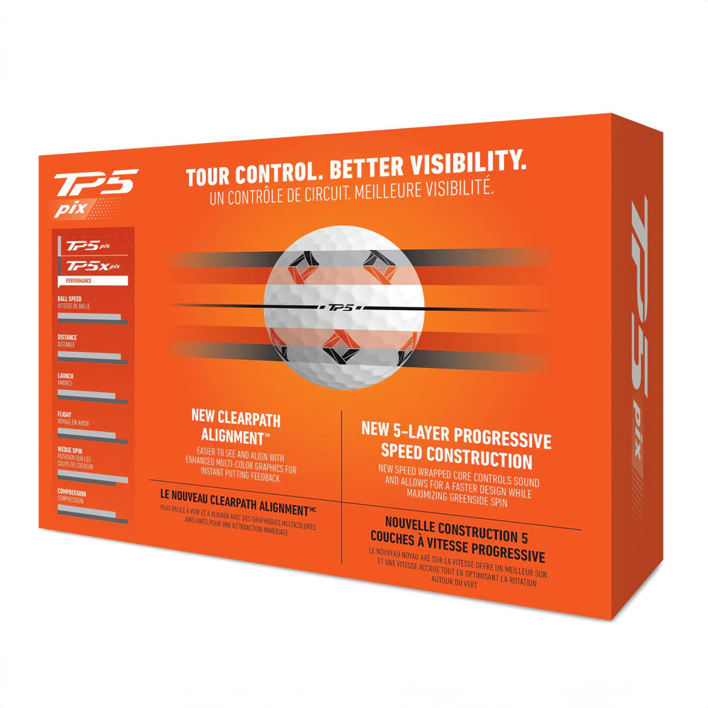 TaylorMade TM24 TP5 Pix 3.0 Golf Balls - Dozen - Image 3
