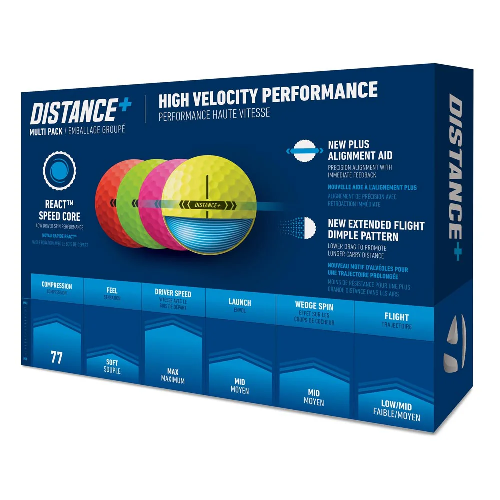 TaylorMade TM25 Distance+ Multi Golf Balls - Dozen - Image 2