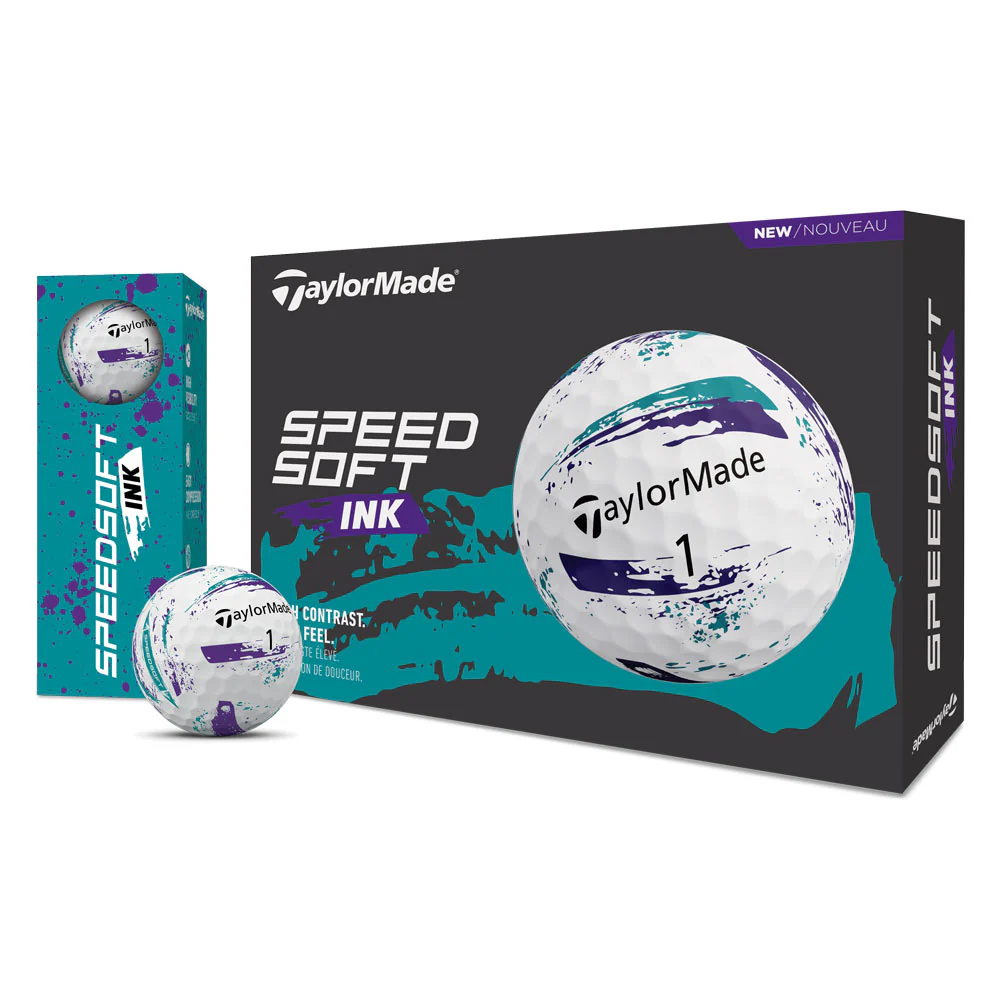 TaylorMade TM26 SpeedSoft Ink Golf Balls - Dozen - Image 6