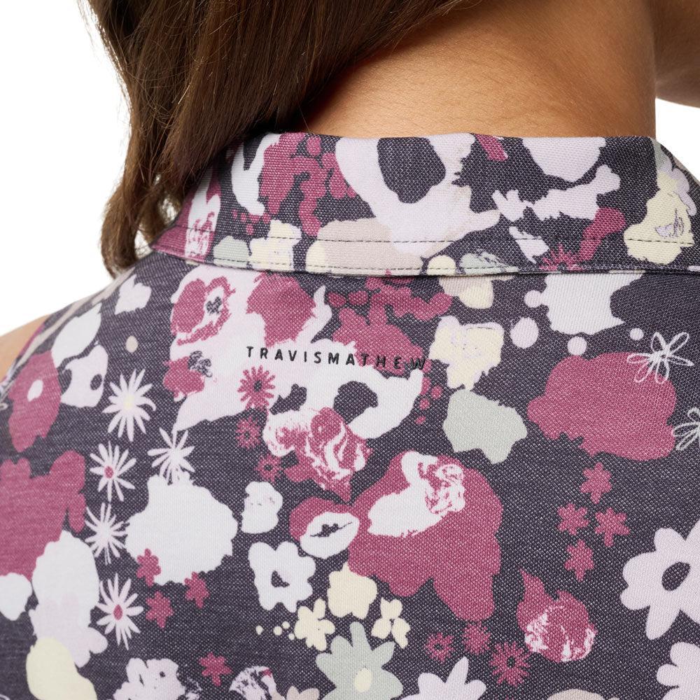 Travis Mathew Ladies Featherweight Printed Sleeveless Polo - Image 5